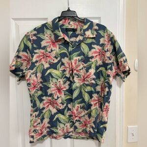 Polo Ralph Lauren Button Down Shirt, Floral Print, XXL, Used